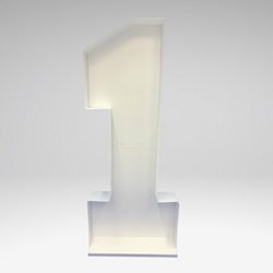 תבנית לבלונים מספר - 1 במידה  120 סמ על   49 סמ (2)