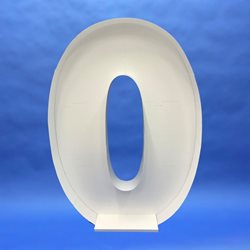 Letter O (Filled Frame)
