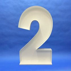 Number 2 (Filled Frame)