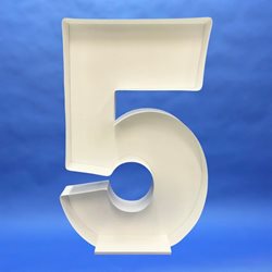 Number 5 (Filled Frame)