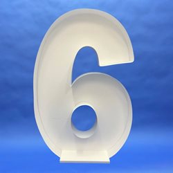 Number 6 (Filled Frame)