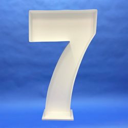 Number 7 (Filled Frame)