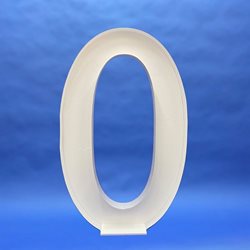 Number 0XL (Filled Frame)
