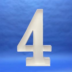 Number 4XL (Filled Frame)