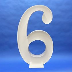 Number 6XL (Filled Frame)
