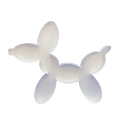 Shape BALLOON DOG (Empty Frame - no Background)