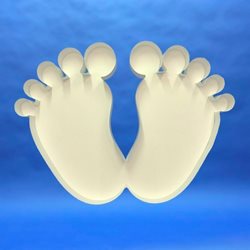 Shape BABY FEET (Empty Frame)