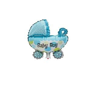 בלון מיילר 43 - עגלה כחול BABY BOY.