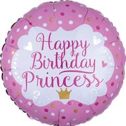 בלון מיילר 18" - מודפס HBD PRINCESS