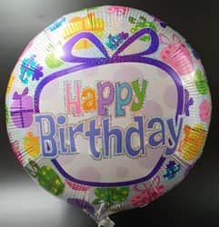 בלון מיילר 18" - HBD כסוף מתנות