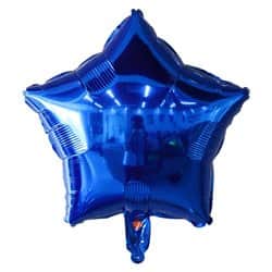 בלון מיילר כוכב 18" - כחול מטאלי