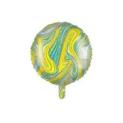 בלון מיילר עגול 18" - שיש ירוק זהב