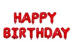 סט בלונים HBD אדום