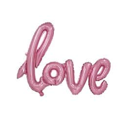 סט בלונים - LOVE ורוד