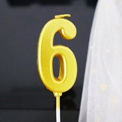 נרות זהב-ספרה 6