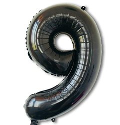 בלון ספרה 40 שחור-9