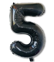 בלון ספרה 40 שחור-5