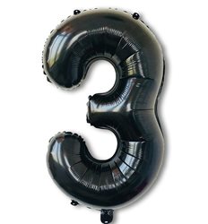 בלון ספרה 40 שחור-3