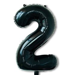 בלון ספרה 40 שחור-2