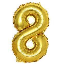 בלון ספרה 40'' זהב-8