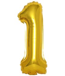 בלון ספרה 40'' זהב-1