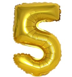 בלון ספרה 40'' זהב-5