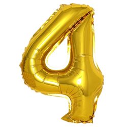 בלון ספרה 40'' זהב-4