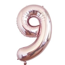 בלון ספרה 40 רוז גולד - 9