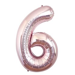 בלון ספרה 40 רוז גולד - 6