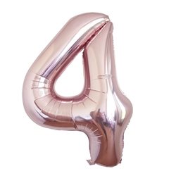 בלון ספרה 40 רוז גולד - 4