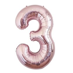 בלון ספרה 40 רוז גולד - 3