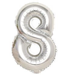 בלון ספרה 40 כסף-8