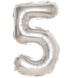 בלון ספרה 40 כסף-5