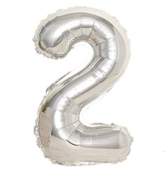 בלון ספרה 40 כסף-2