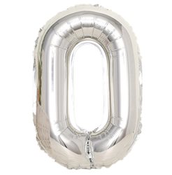 בלון ספרה 40 כסף-0