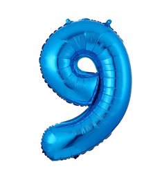 בלון ספרה 40 כחול -9