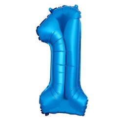 בלון ספרה 40 כחול -1