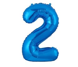 בלון ספרה 40 כחול -2