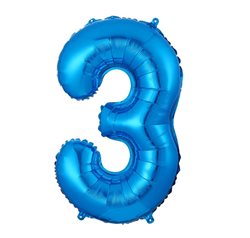 בלון ספרה 40 כחול -3