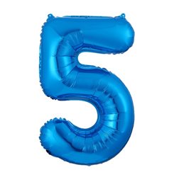 בלון ספרה 40 כחול -5