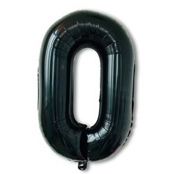 בלון ספרה 40 שחור-0