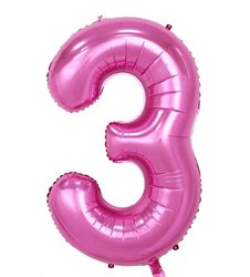 בלון ספרה 40 ורוד-3