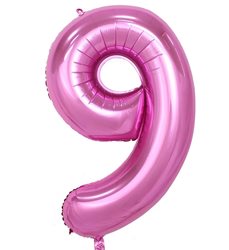 בלון ספרה 40 ורוד-9