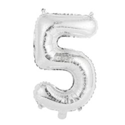 בלון ספרה 40 כסוף כוכבים 5