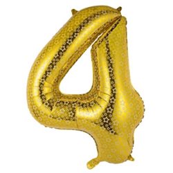 בלון ספרה 40 זהב כוכבים 4