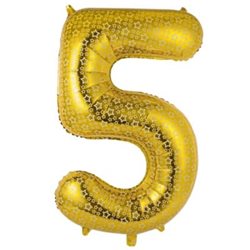 בלון ספרה 40 זהב כוכבים 5