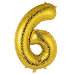 בלון ספרה 40 זהב כוכבים 6