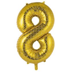 בלון ספרה 40 זהב כוכבים 8