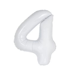 בלון ספרה 40 לבן-4