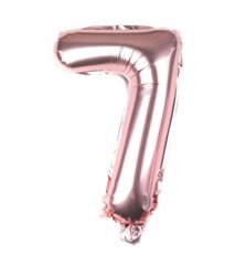 בלון ספרה 16" רוז גולד - 7